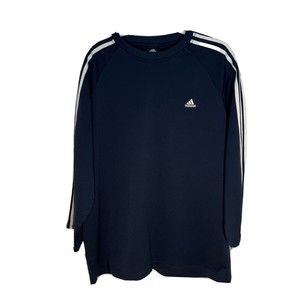 Adidas Cool Dry Long Sleeve Athletic Shirt Mens XL Dark Blue 3/4 Sleeve